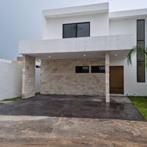 CASA EN PREVENTA DE TRES RECAMARAS EN VENTA EN RESIDENCIAL AIRE PURO, SAN IGNACIO, YUCATAN